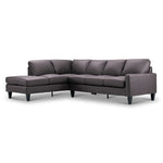 Chito Leather 2-Piece Sectional with Left Facing Chaise - Mocha