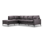 Chito Leather 2-Piece Sectional with Left Facing Chaise - Mocha