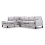 Chito Leather 2-Piece Sectional with Left Facing Chaise - Cloud Grey