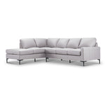 Chito Leather 2-Piece Sectional with Left Facing Chaise - Cloud Grey