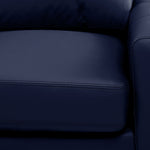 Chito Leather 2-Piece Sectional with Left Facing Chaise - Navy