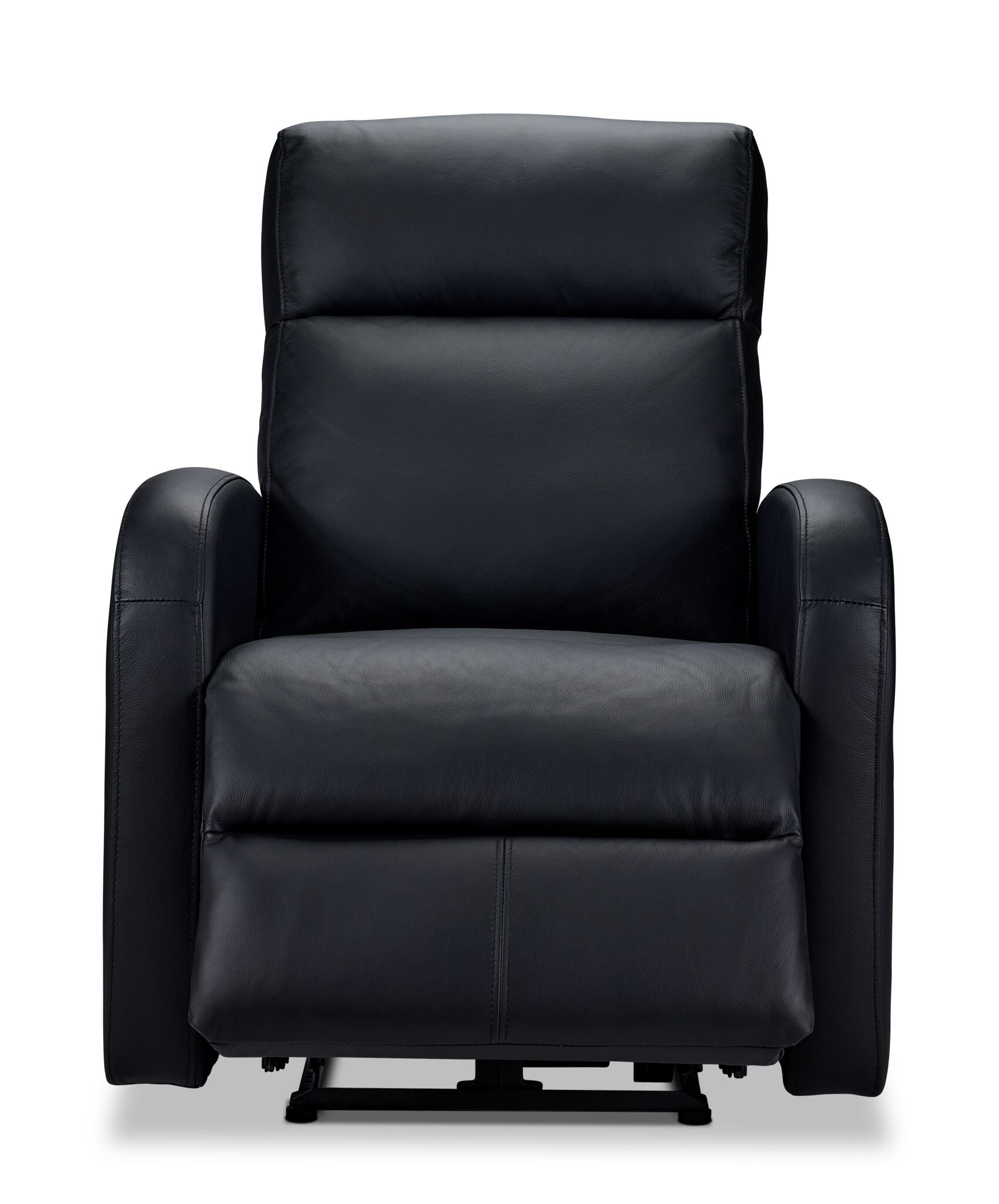 Cole Leather Power Recliner - Black