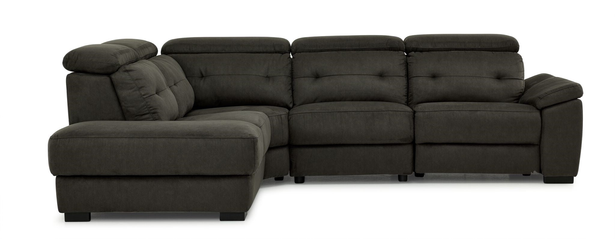 Colorado 4-Piece Power Reclining Sectional with Left-Facing Chaise - Graphite