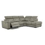 Colorado 4-Piece Power Reclining Sectional with Right-Facing Chaise - Silver