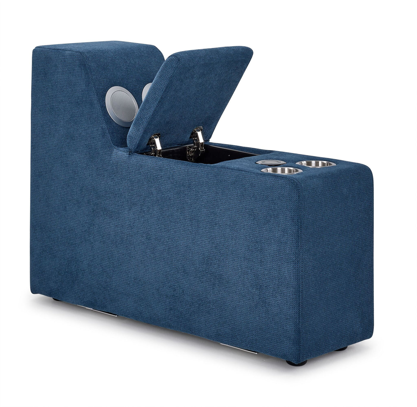 Feeling Connected - Connex 3-Piece Modular Chair with Storage Console - Blue