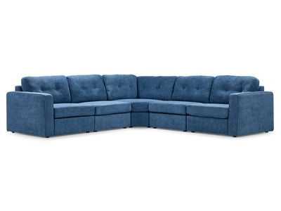 Feeling Connected - Connex 5-Piece Modular Sectional - Blue