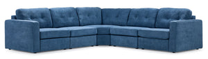 Feeling Connected - Connex 5-Piece Modular Sectional - Blue