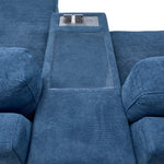 Feeling Connected - Connex 6-Piece Modular Sectional with Drawer Console - Blue