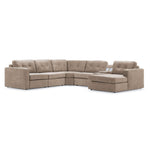 Feeling Connected - Connex 6-Piece Modular Sectional with Storage Console - Beige