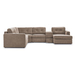 Feeling Connected - Connex 6-Piece Modular Sectional with Drawer Console - Beige