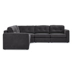 Feeling Connected - Connex 5-Piece Modular Sectional - Dark Grey