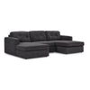 Feeling Connected - Connex 3-Piece Modular Chaise - Dark Grey