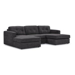 Feeling Connected - Connex 3-Piece Modular Chaise - Dark Grey