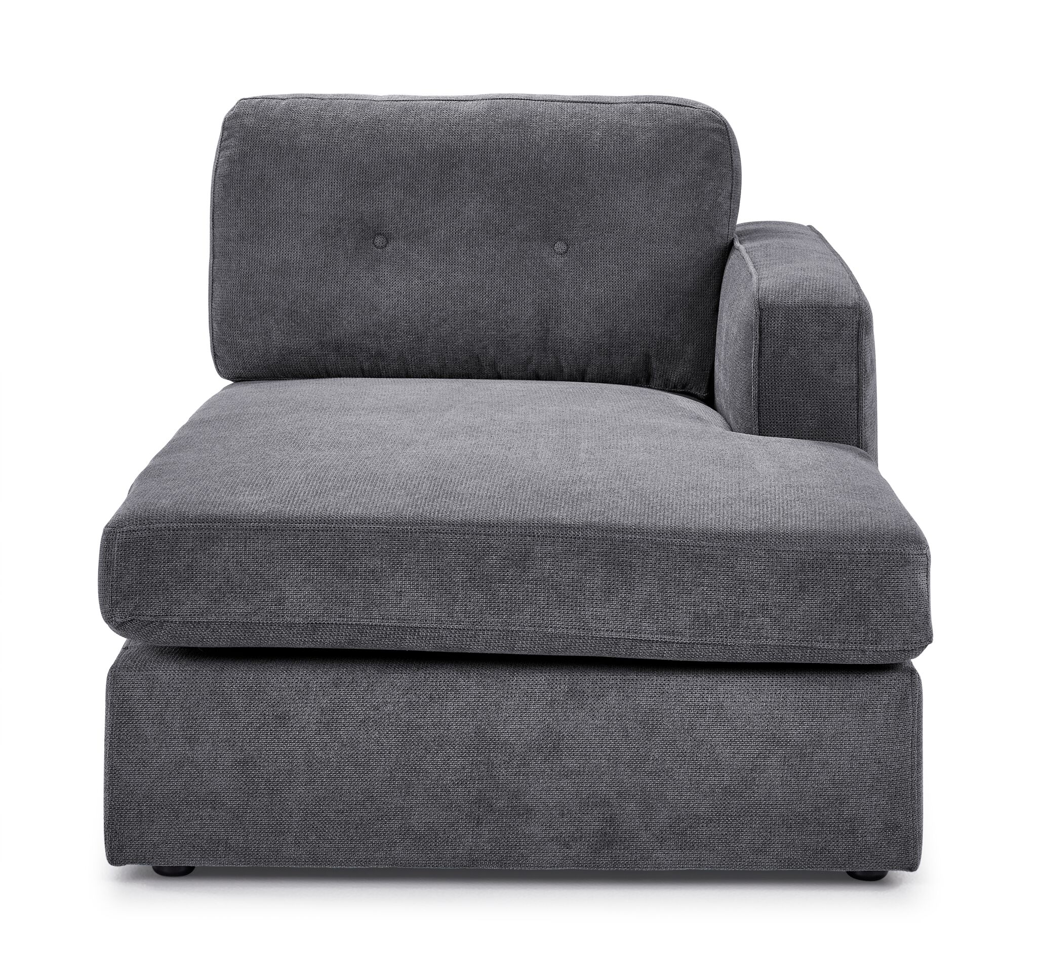 Feeling Connected - Connex 3-Piece Modular Sectional with Chaise and Drawer Console - Light Grey