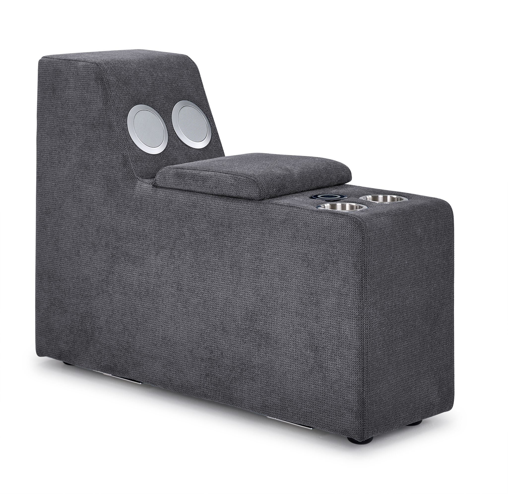 Feeling Connected - Connex 5-Piece Modular Sectional with Consoles - Light Grey