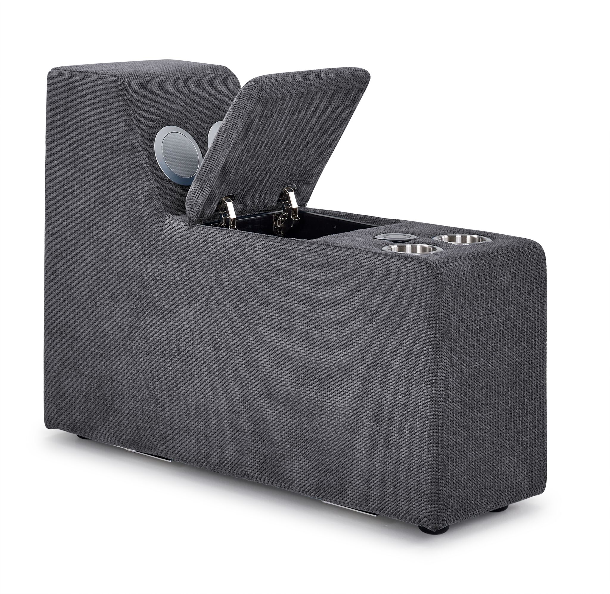 Feeling Connected - Connex 5-Piece Modular Sectional with Consoles - Light Grey