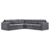 Feeling Connected - Connex 5-Piece Modular Sectional - Light Grey