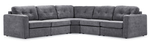 Feeling Connected - Connex 5-Piece Modular Sectional - Light Grey
