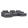 Feeling Connected - Connex 5-Piece Modular Sectional with Consoles - Light Grey