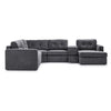 Feeling Connected - Connex 6-Piece Modular Sectional with Drawer Console - Light Grey