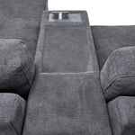 Feeling Connected - Connex 5-Piece Modular Sectional with Consoles - Light Grey