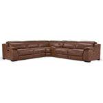 Corsica 6-Piece Dual Power Reclining Sectional - Brown