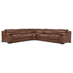 Corsica 6-Piece Dual Power Reclining Sectional - Brown