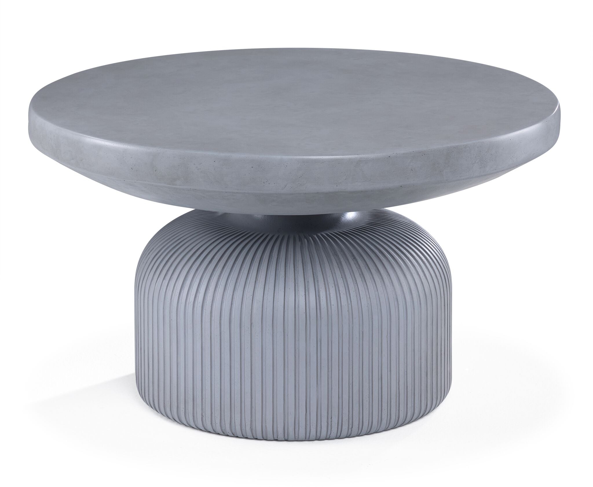 Crete Outdoor Concrete Coffee Table - Weathered Grey