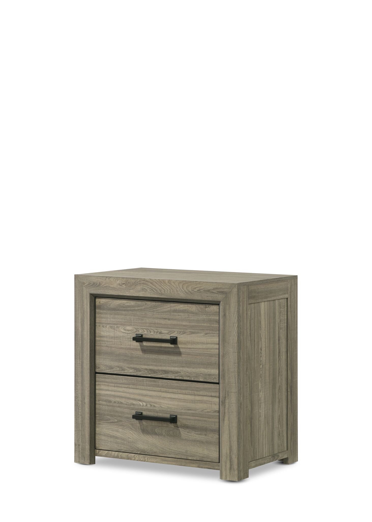 Dario 6-Piece Full Storage Bedroom Set - Light Brown, Beige