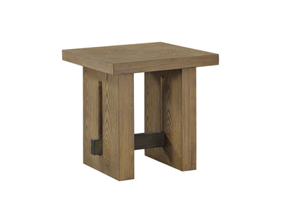 Deacon 19.75" End Table - Two-Tone Oak