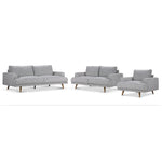 Dianna II Sofa, Loveseat and Chair Set - Grey