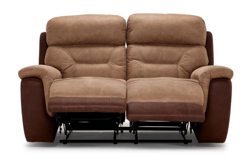 Doley Reclining Loveseat - Two-tone Brown