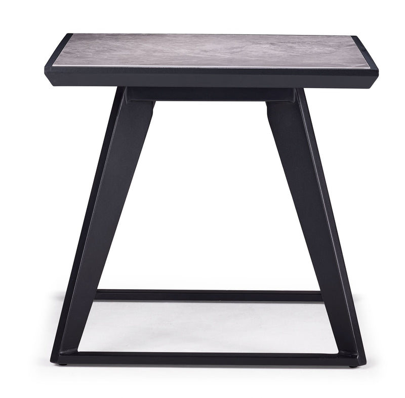 Drake End Table Black, Grey Leon's