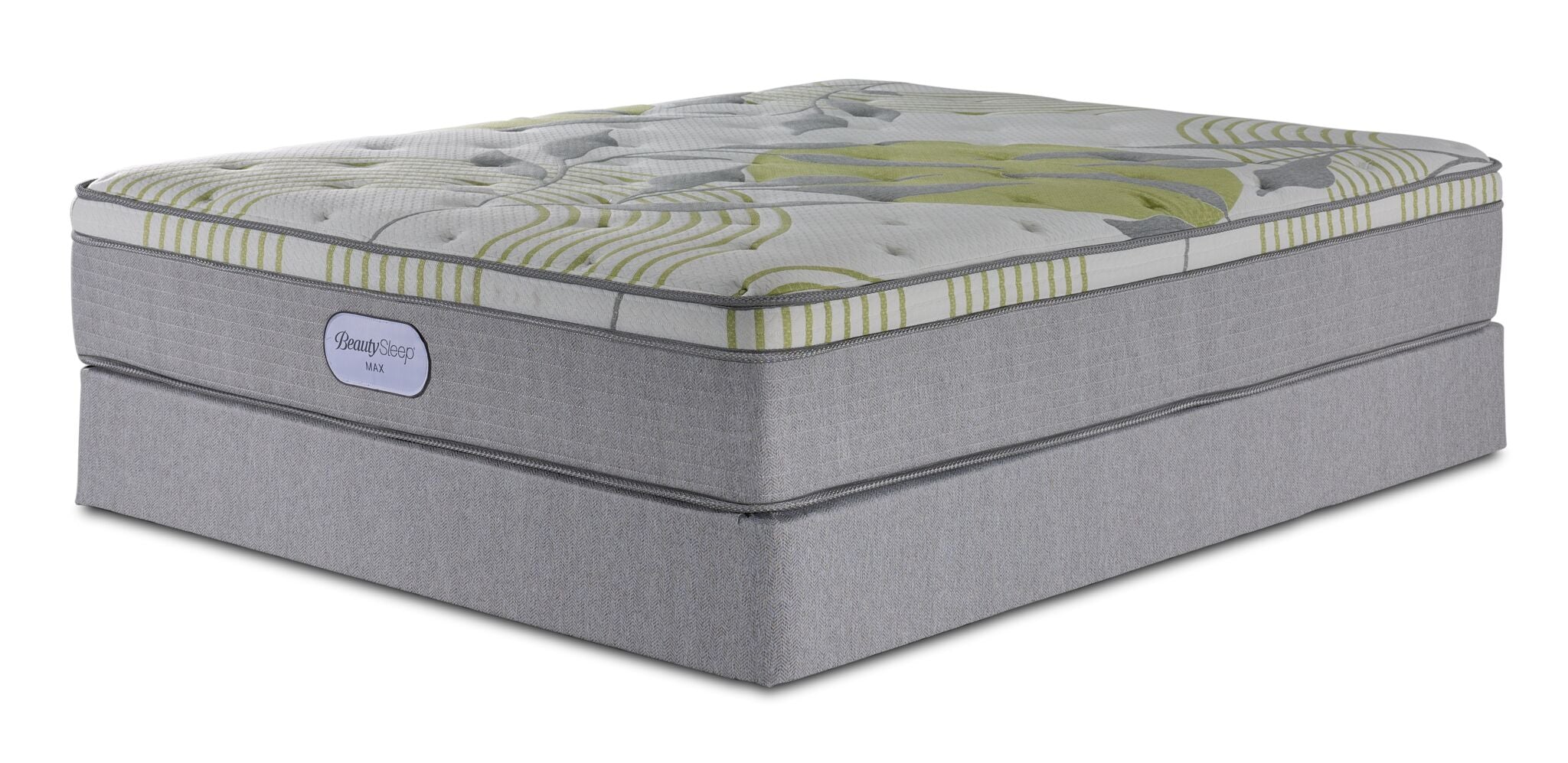 In Full Bloom - BeautySleep Max Drift Euro Top Medium Queen Mattress and Boxspring Set