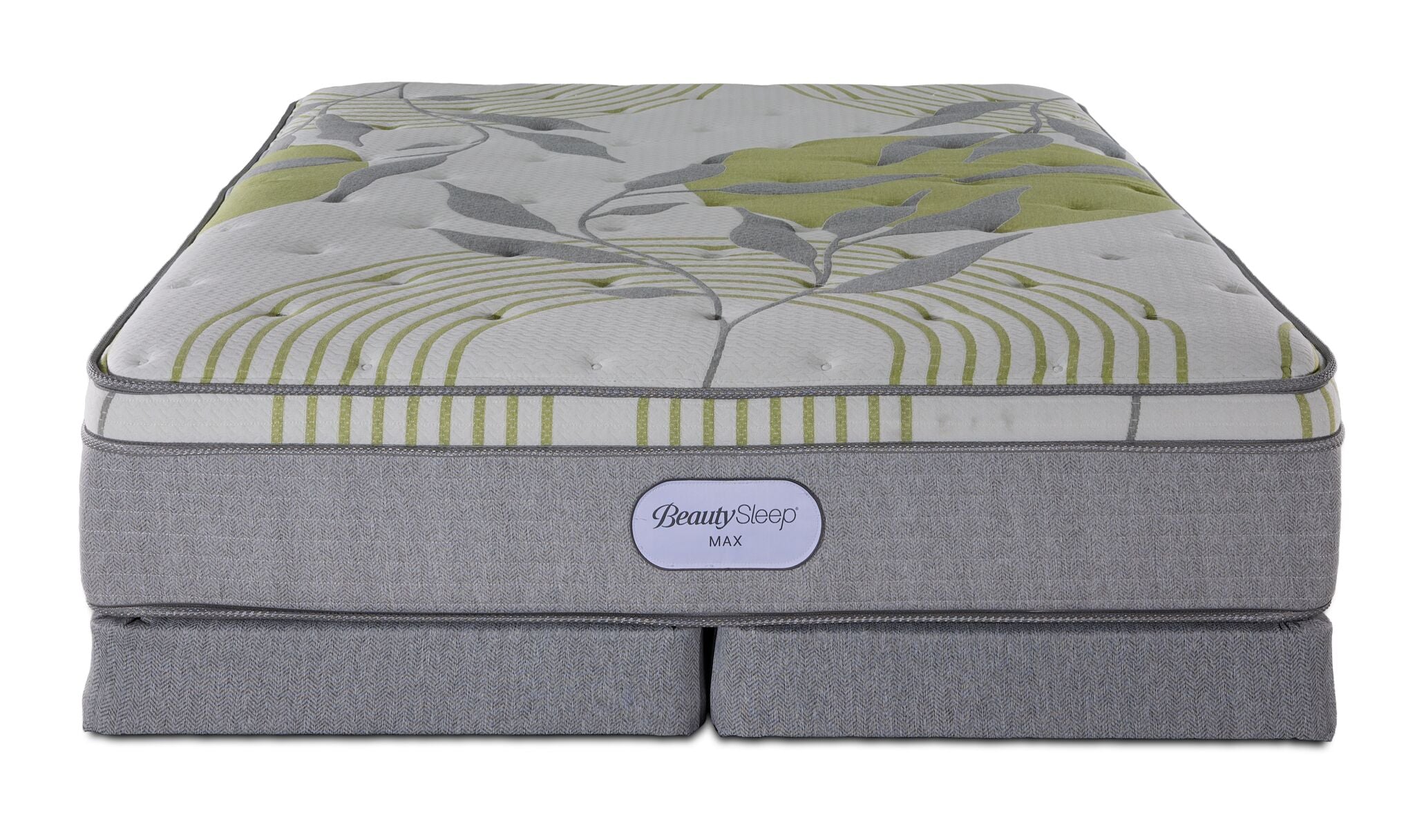 In Full Bloom - BeautySleep Max Drift Euro Top Medium Queen Mattress and Low Profile Split Boxspring Set