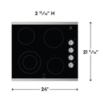 Electrolux Stainless Steel 24" Electric Cooktop - ECCE242CAS