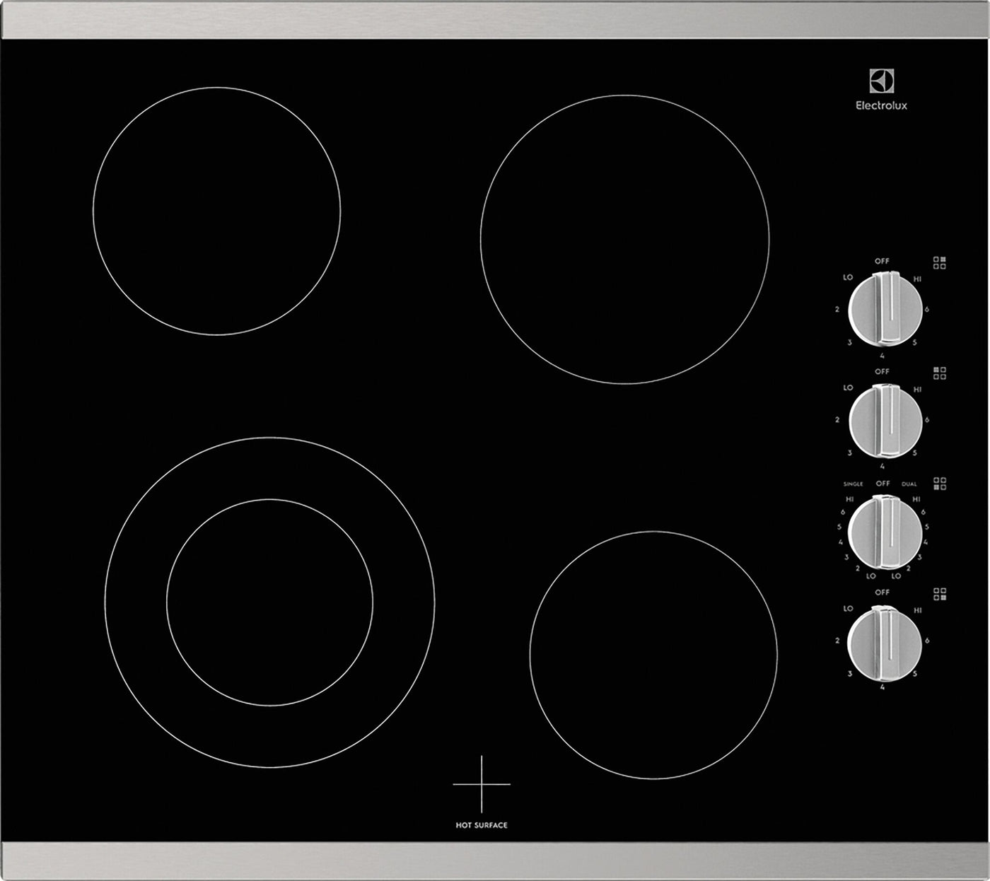 Electrolux Stainless Steel 24" Electric Cooktop - ECCE242CAS