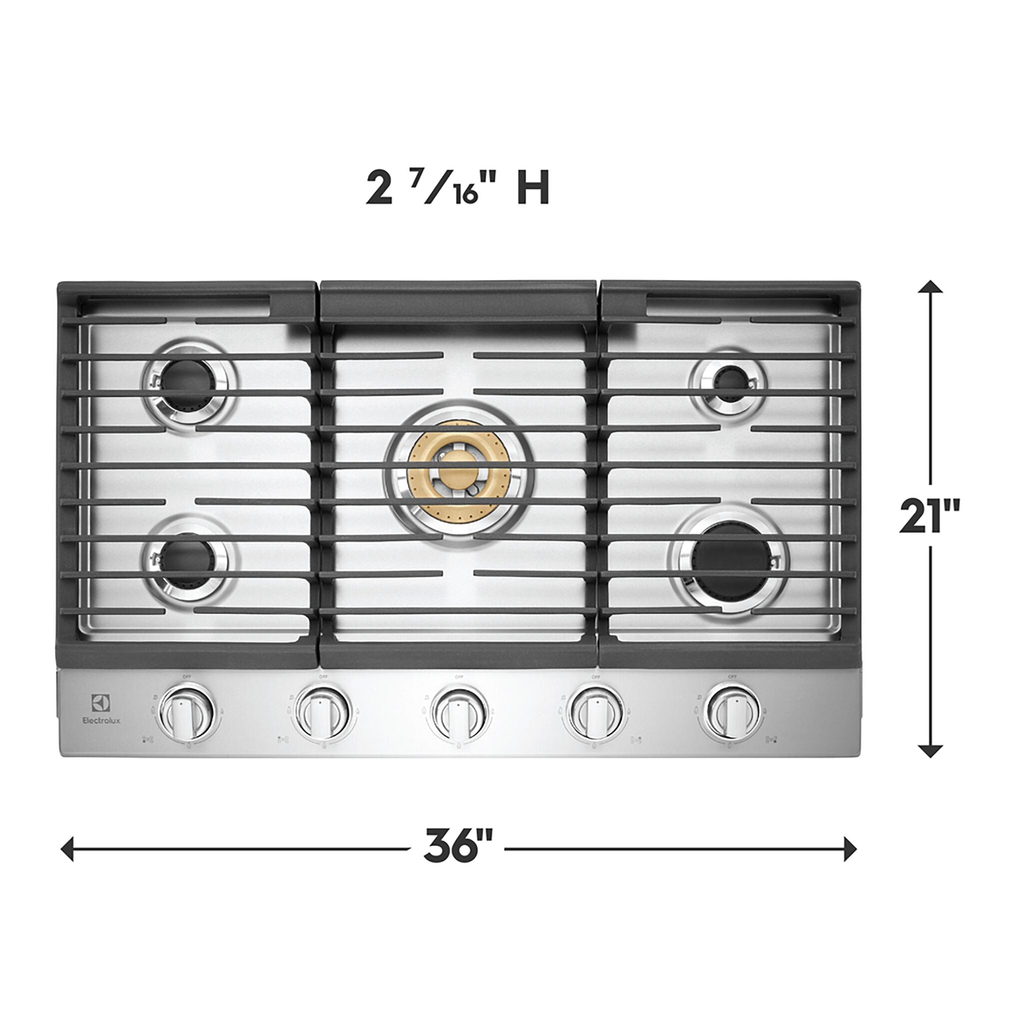 Electrolux Stainless Steel 36" Gas Cooktop - ECCG3668AS