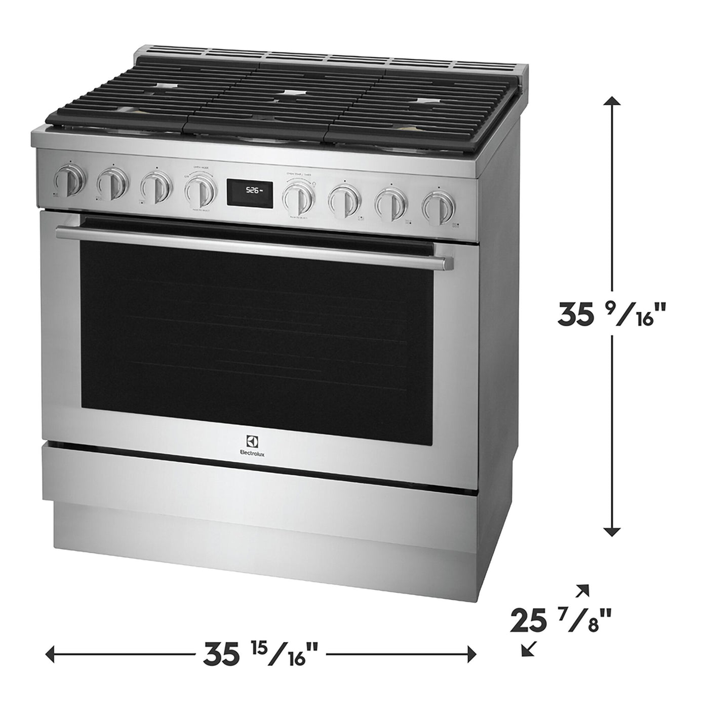 Electrolux Stainless Steel Freestanding Dual-Fuel Range (4.4 Cu. Ft.) - ECFD3668AS