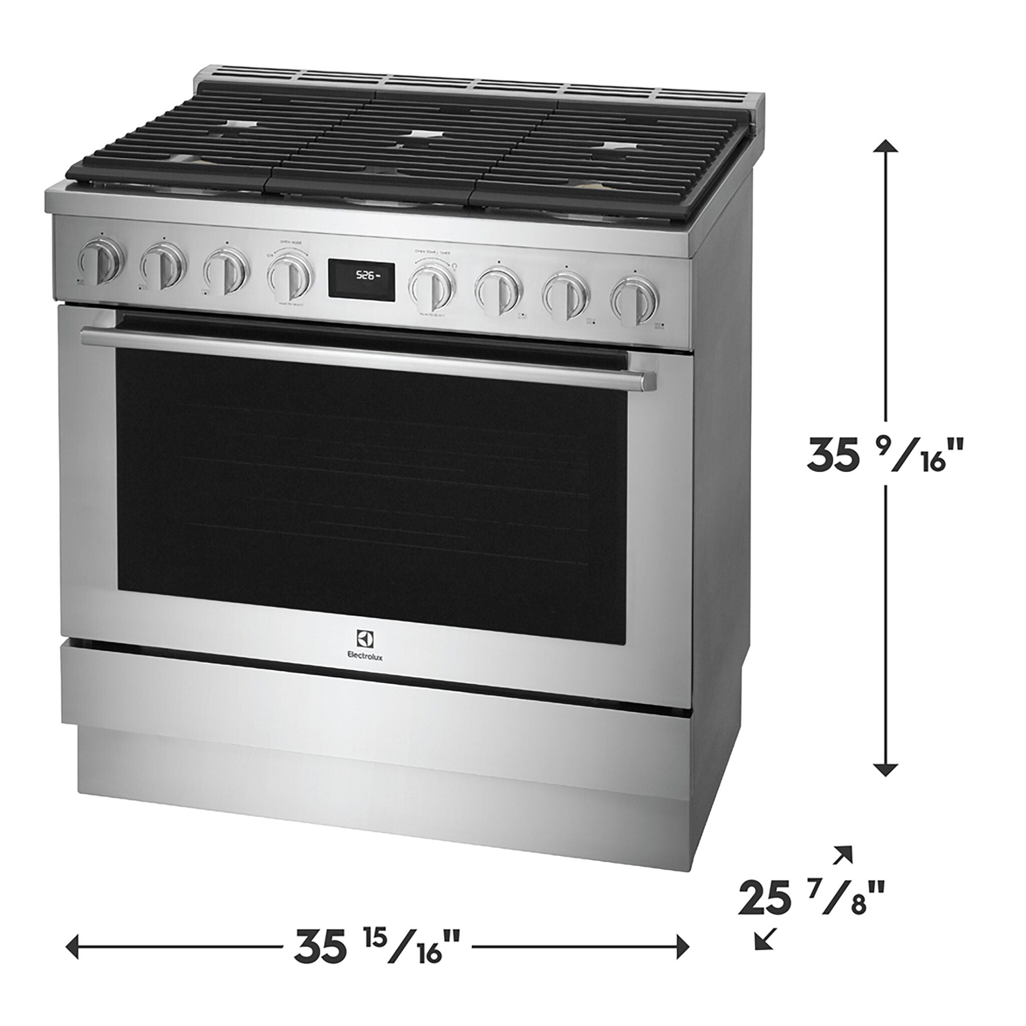 Electrolux Stainless Steel Freestanding Dual-Fuel Range (4.4 Cu. Ft.) - ECFD3668AS