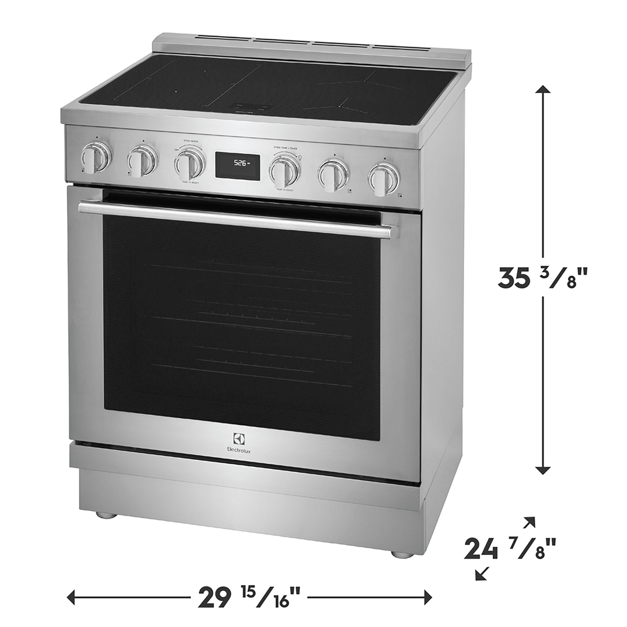 Electrolux Stainless Steel Freestanding Induction Range (4.6 Cu. Ft.) - ECFI3068AS