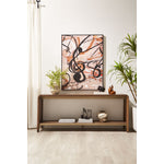 Elure 72" Waterfall Console Table - Latte