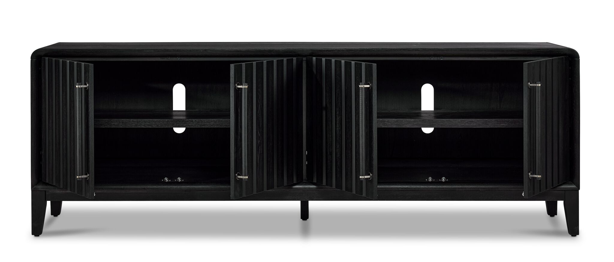 In Harmony - Elure 80" Console With Power Pack - Peppercorn