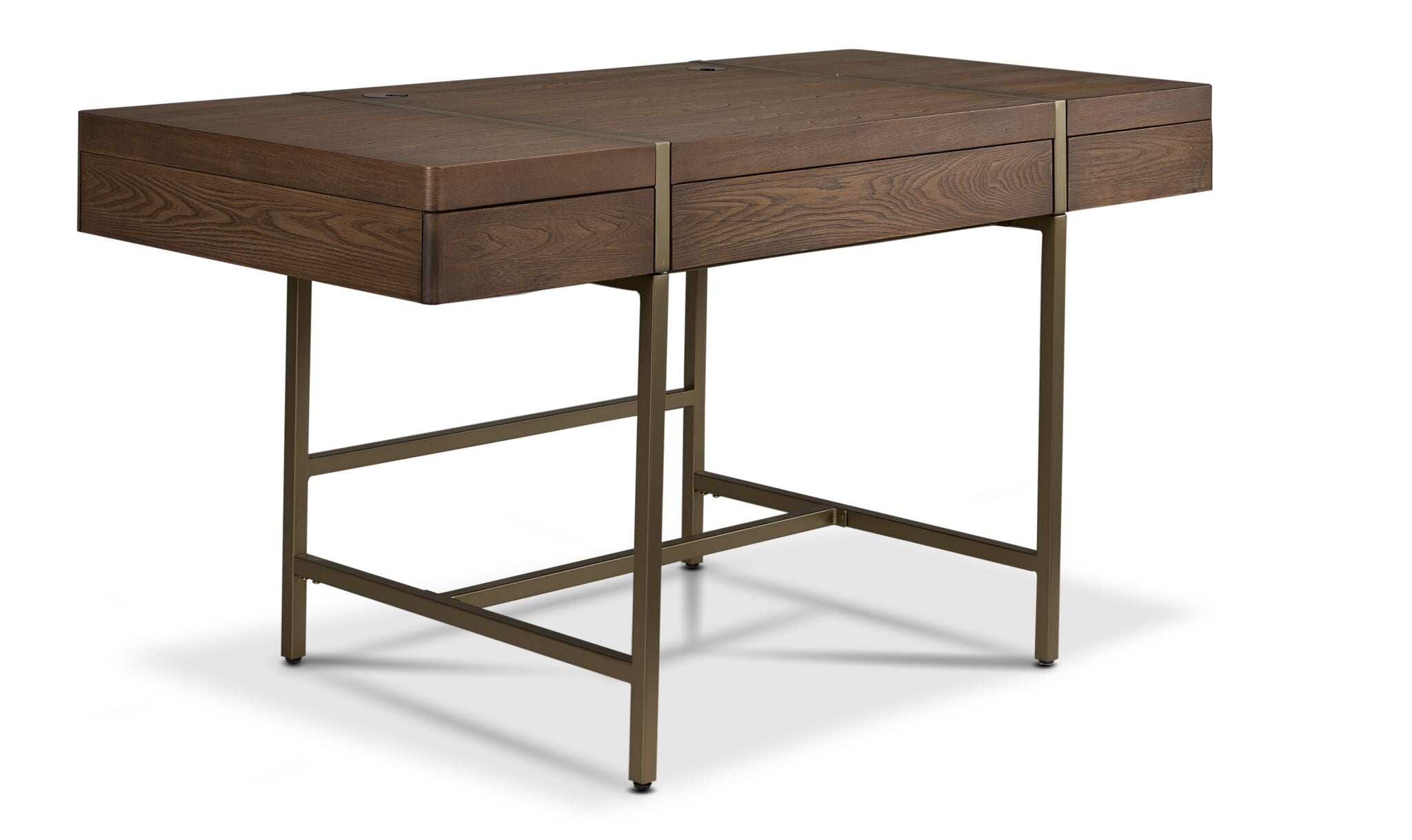 In Harmony - Elure Writing Desk - with USB - Latte