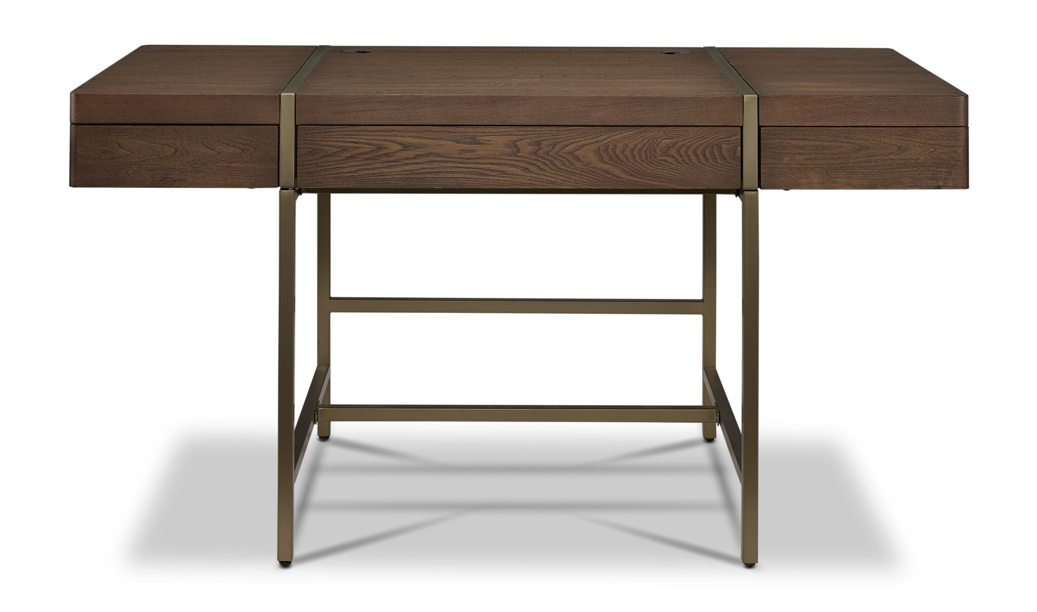 In Harmony - Elure Writing Desk - with USB - Latte