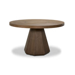 In Harmony - Elure Round Dining Table With Lazy Susan - Latte