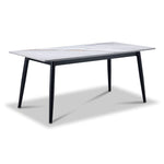 Emberly 44" Coffee Table - Black & Grey Sintered Stone