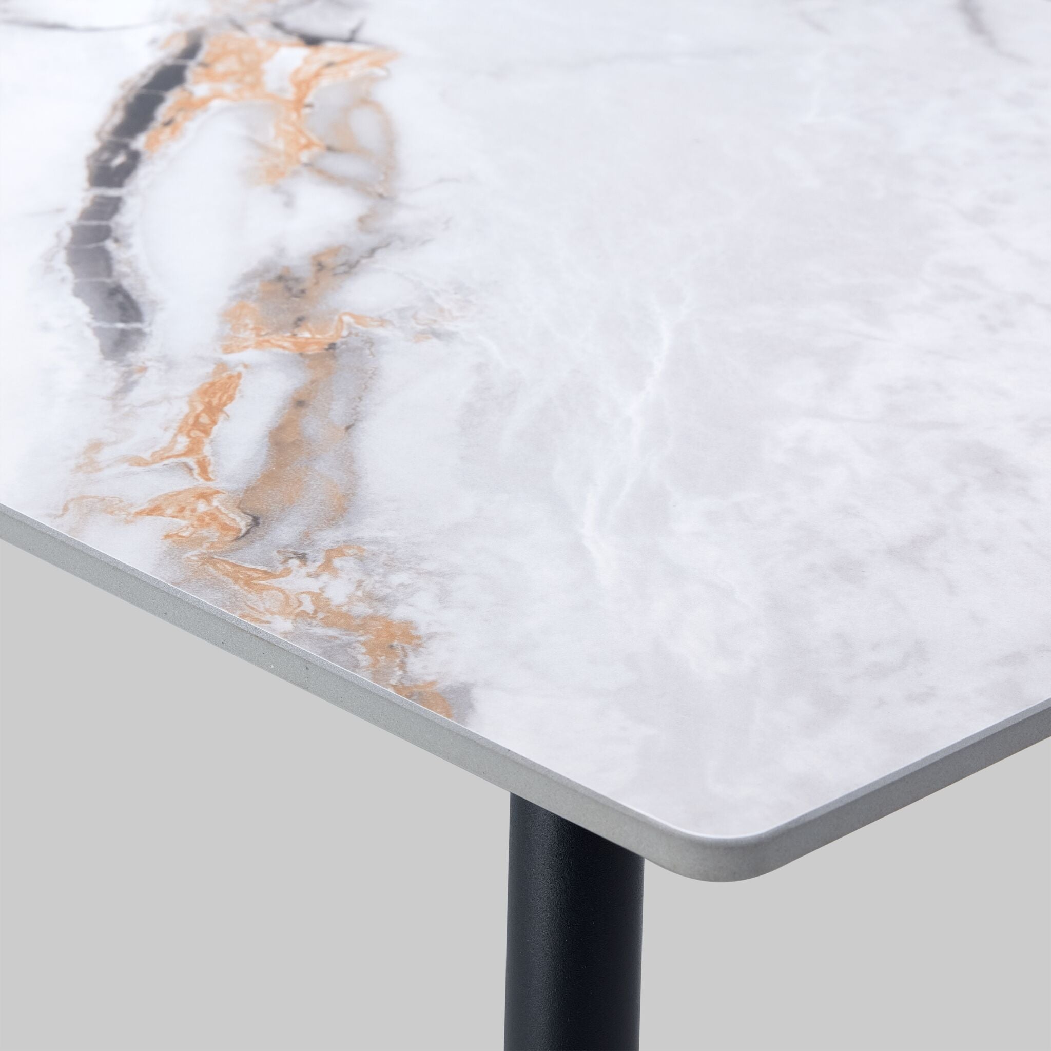 Emberly 44" Coffee Table - Black & Grey Sintered Stone