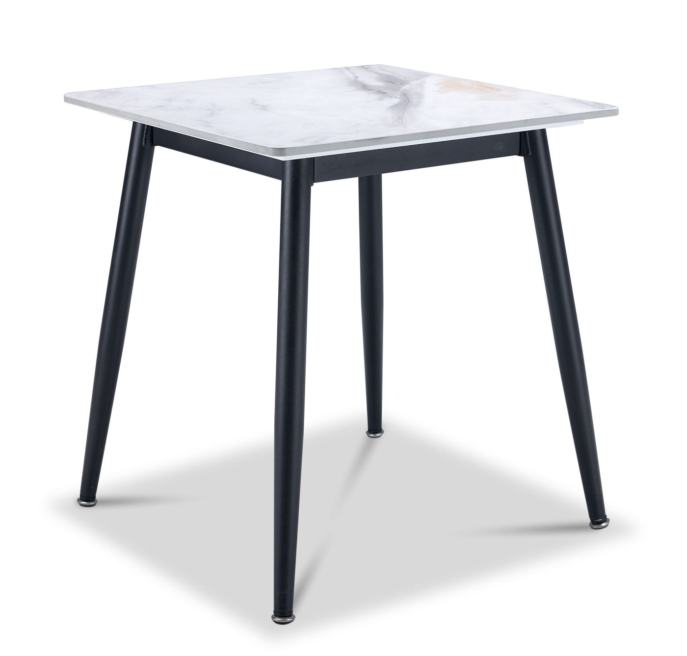 Emberly 21" End Table - Black & Grey Sintered Stone