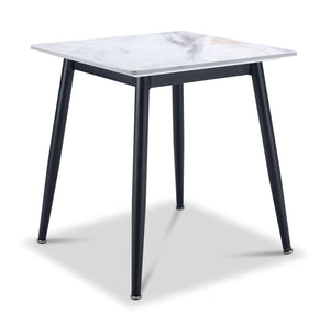 Emberly 21" End Table - Black & Grey Sintered Stone